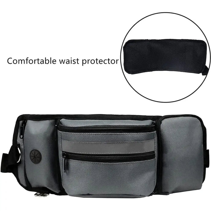 Durable Treat And Poop Bag With Adjustable Waist Shoulder