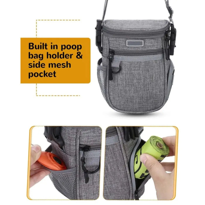 Durable Waterproof Adjustable Built-in Poop & Treat Dog