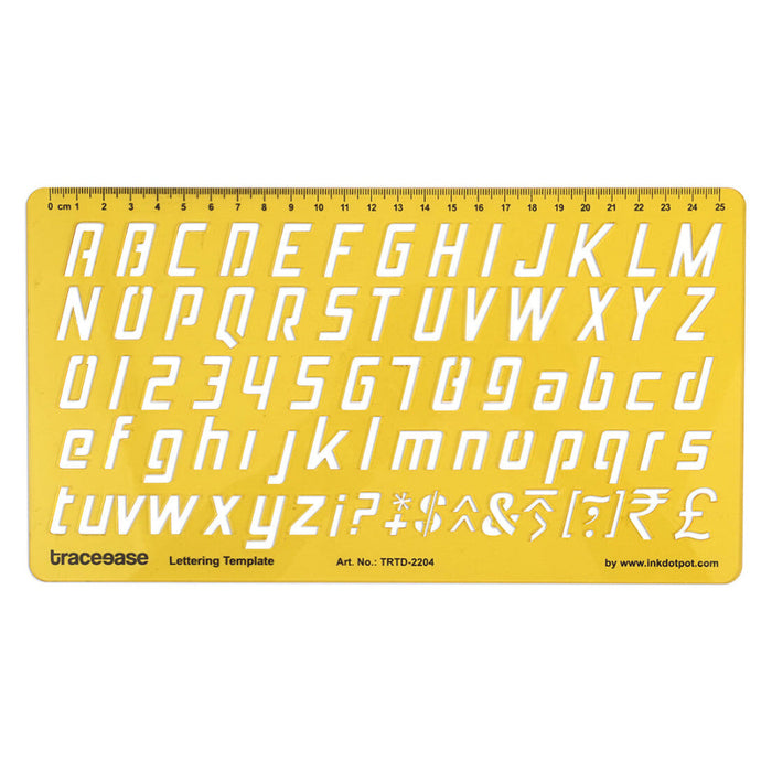 Lettering Template Drafting Tools Alphabet Lettering Stencils English Upper and  Lower Case