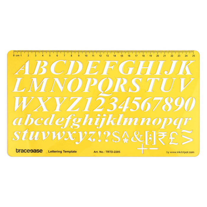 Alphabet Lettering Template Upper and  Lower Case Drafting Tools English Alphabet Stencils