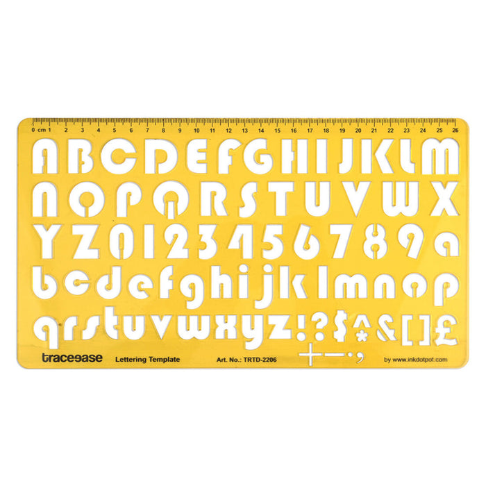 Upper and  Lower Case English Alphabet Number Drafting Tools Letter Stencils Alphabet Lettering Template