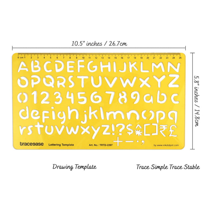 Alphabet Lettering Template Drafting Tools Number Alphabet Lower and  Upper Case Letter Stencils