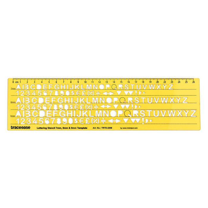 Upper Case Numbers English Lettering Template Drafting Tools Alphabet Stencils 7mm 8mm 9mm Alphabet Letter Size