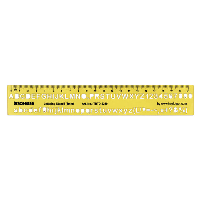 Upper Case Lower Case Numbers Lettering Template Drafting Tools Alphabet Letter Stencils 6mm Alphabet Size