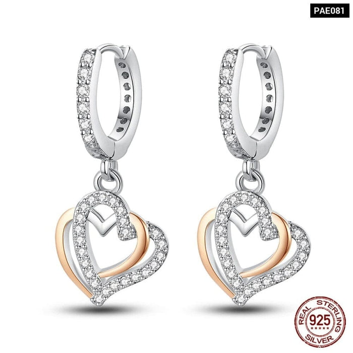 Earrings For Women Silver 925 Fashion Shell Pearl Cubic