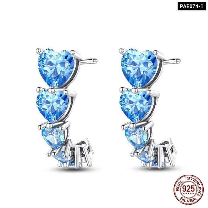 Earrings For Women Silver 925 Fashion Shell Pearl Cubic