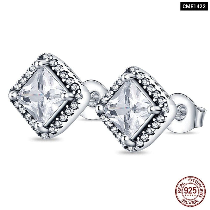 Earrings For Women Silver 925 Fashion Shell Pearl Cubic