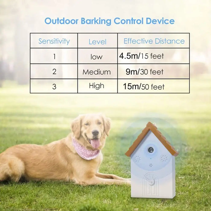 Effective Ultrasonic Safe Waterproof Stop Barking Anti Bark