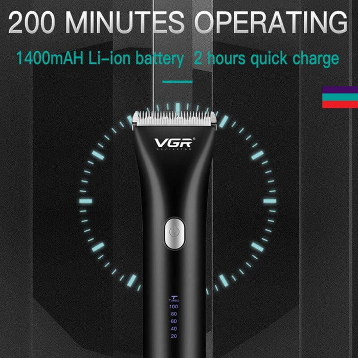 Electric Adjustable Speed And Blade Rechargeable Hair Trimmer For Men