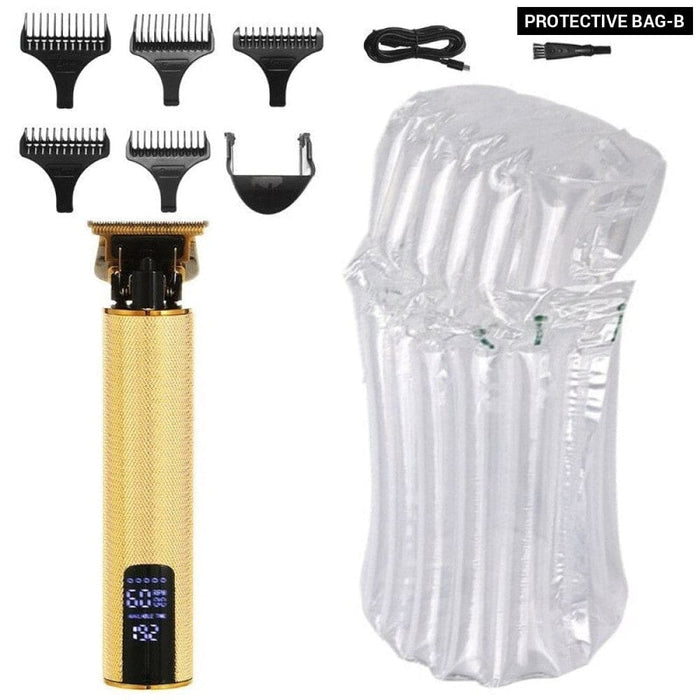 Electric Cordless Zero Gapped Blade Hair Beard Trimmer For Men