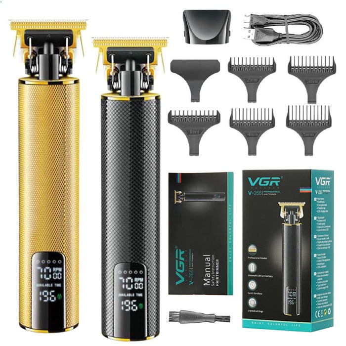 Electric Cordless Zero Gapped Blade Hair Beard Trimmer For Men