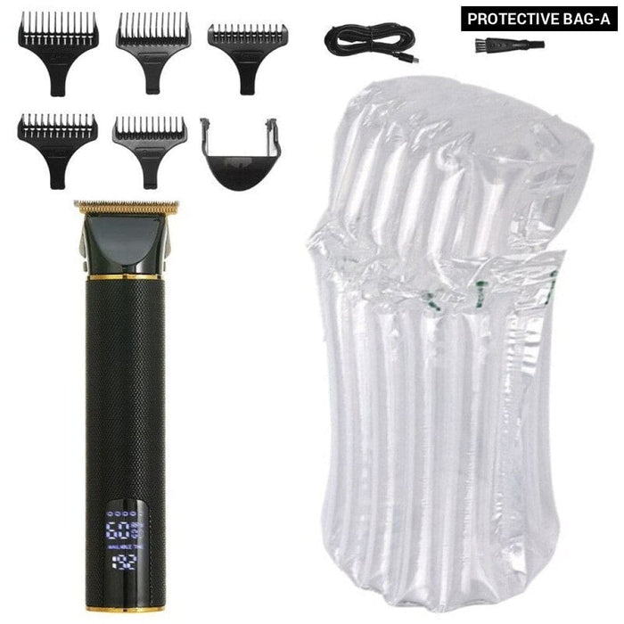 Electric Cordless Zero Gapped Blade Hair Beard Trimmer For Men