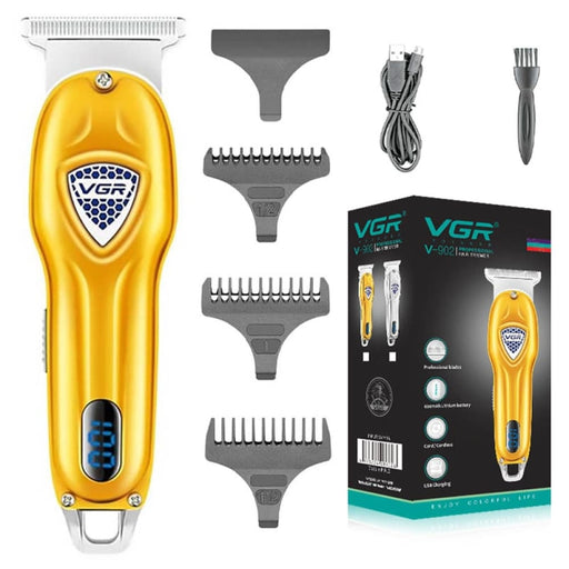 Electric Metal Cordless Rechargeable Hair Beard Trimmer