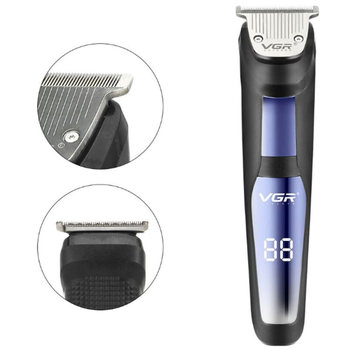 Electric Rechargeable Led Hair Cutting Trimmer For Men