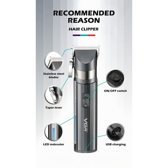 Electric Rechargeable Lithium Hair Trimmer For Men