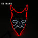 Fashion Carnival Neon Led Mask Halloween El Cold Horror