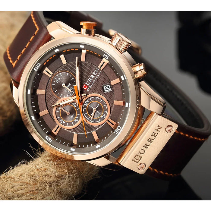 Fashion Date Quartz Men Watches Male Clock Chronograph Sport Mens Wrist Watch Hodinky