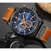 Fashion Leather Strap Quartz Men Watches Casual Date