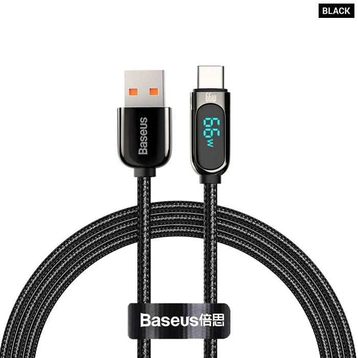 66w 6a Fast Charging Usb Phone Cable For Huawei P40 Xiaomi