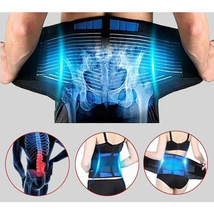 Fitness Adjustable Neoprene Superior Double Pull Waist Lumbar Belt For Exercise