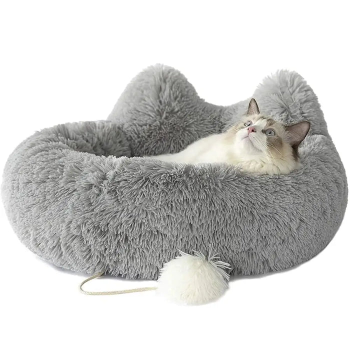 Fluffy Warm Anti Anxiety Washable Anti-slip Pet Bed