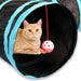 Vibe Geeks Pet Foldable Funny Exercise 4-way Tunnel Play Toy