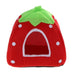 Foldable Strawberry Design Bite Resistant Soft Cozy