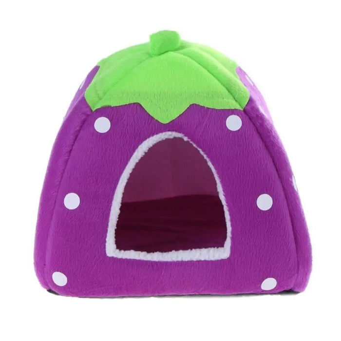 Foldable Strawberry Design Bite Resistant Soft Cozy