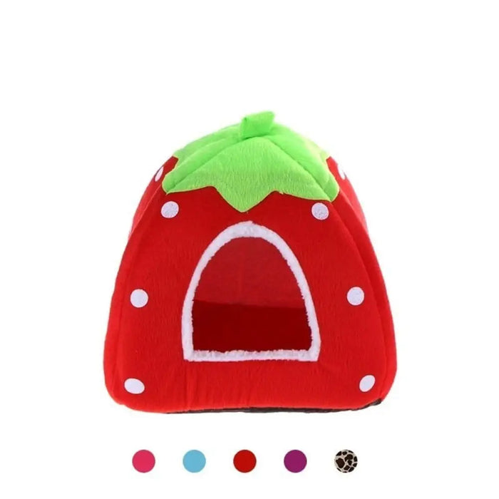 Foldable Strawberry Design Bite Resistant Soft Cozy