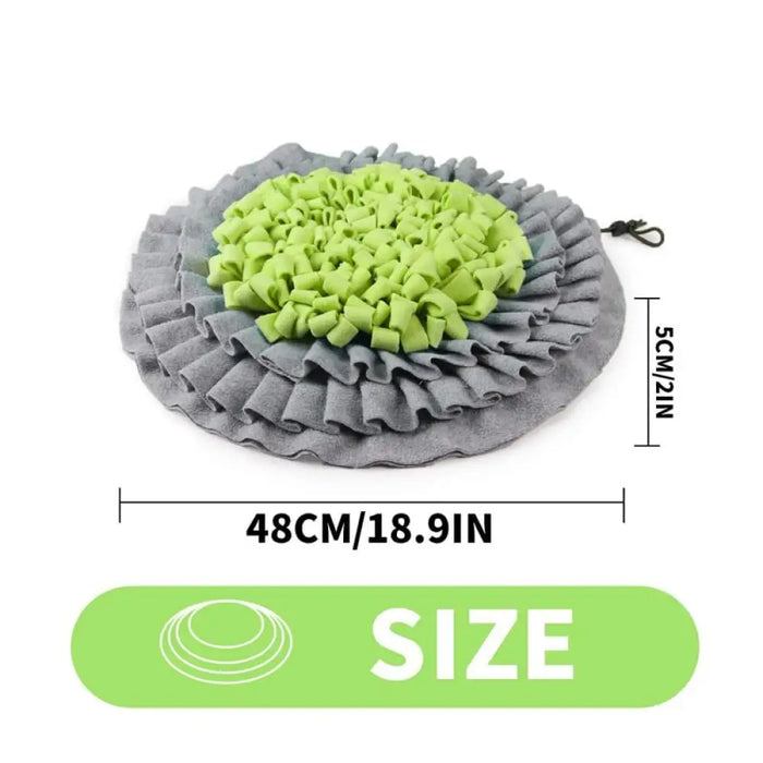 Foldable Non-toxic Slow Feeder Snuffle Puzzle Mat For Dog