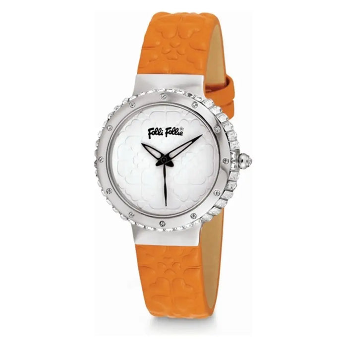 Folli Follie Wf13a032spw Ladies Quartz Watch White 28mm