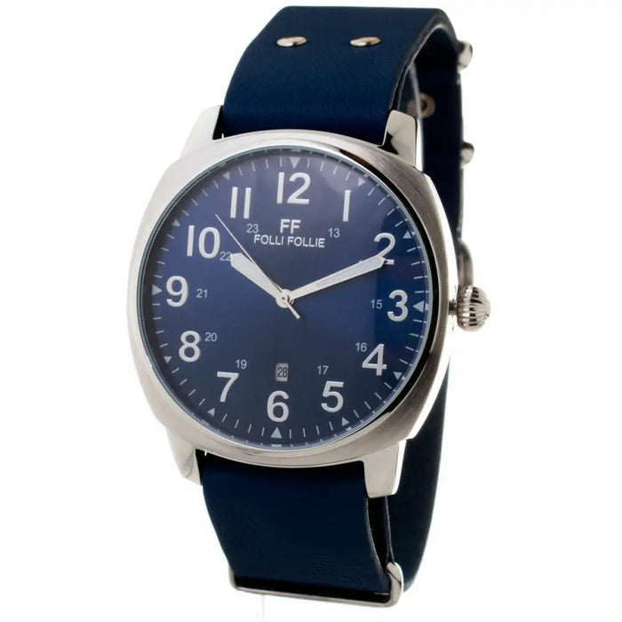 Folli Follie Wt14t001sda Ladies Quartz Watch Blue 40mm