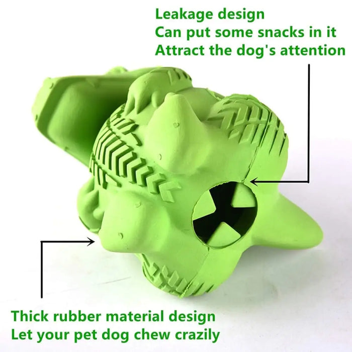 Eco-friendly Natural Rubber Anti-biting Food Dispensing Dog