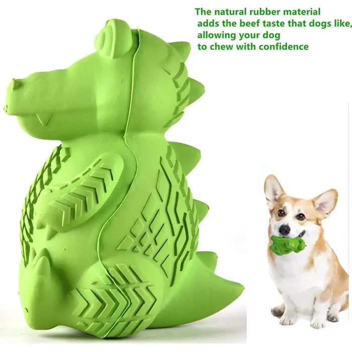 Eco-friendly Natural Rubber Anti-biting Food Dispensing Dog