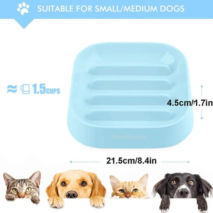 Eco-friendly Non-toxic Slow Eating Dog Bowl For Small