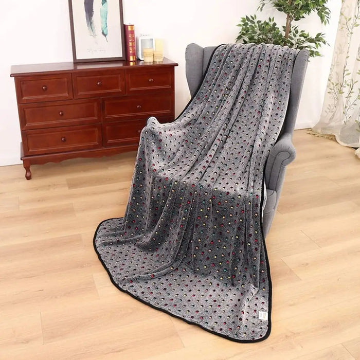 Eco-friendly Warm Fluffy Fleece Fabric Soft Pet Blanket