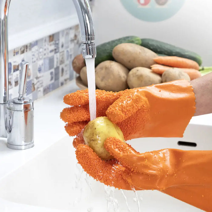 Fruit And Vegetable Cleaning Gloves Glinis Innovagoods