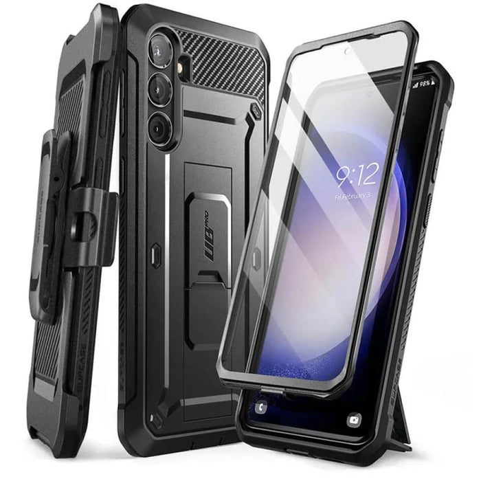 Full-Body Dual Layer Rugged Case With Built-in Screen Protector & Kickstand For Samsung Galaxy S23 FE (2023)