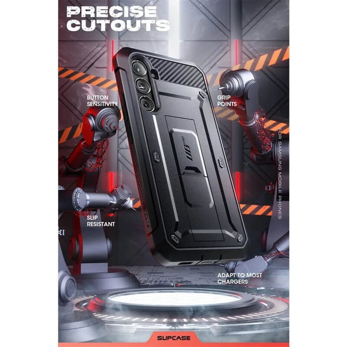 Full-Body Dual Layer Rugged Case With Built-in Screen Protector & Kickstand For Samsung Galaxy S23 FE (2023)