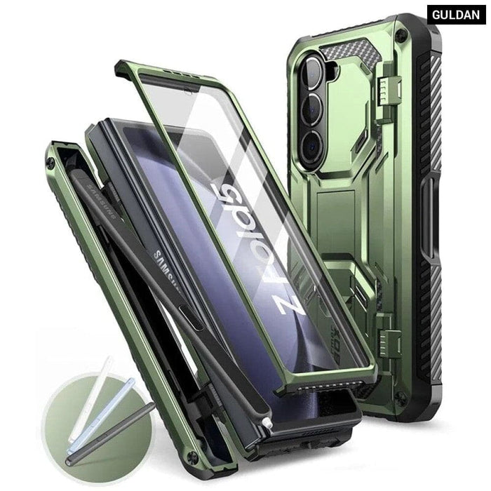 Full Body Heavy Duty Shock Reduction Case with Built-in Screen Protector For Samsung Galaxy Z Fold 5 (2023)