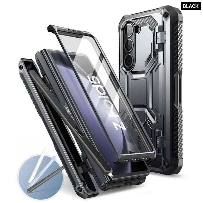 Full Body Heavy Duty Shock Reduction Case with Built-in Screen Protector For Samsung Galaxy Z Fold 5 (2023)