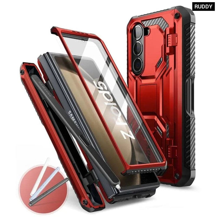 Full Body Heavy Duty Shock Reduction Case with Built-in Screen Protector For Samsung Galaxy Z Fold 5 (2023)