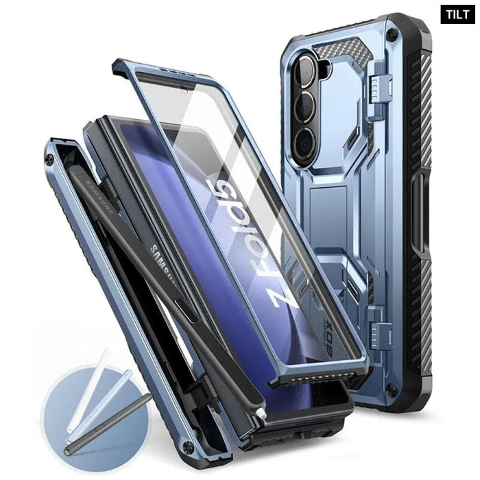 Full Body Heavy Duty Shock Reduction Case with Built-in Screen Protector For Samsung Galaxy Z Fold 5 (2023)