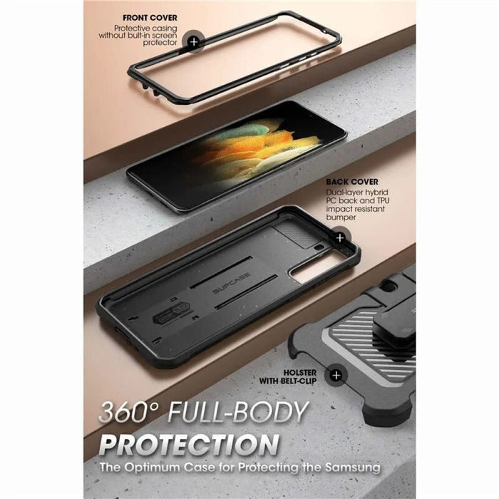 Full-Body Holster Cover Without Built-in Screen Protector For Samsung Galaxy S21 Plus (2021 Release)