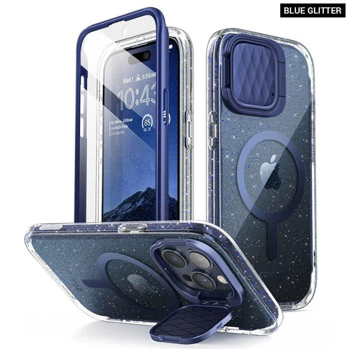 Full-Body Protective Case with Built-in Screen Protector Camera Cover For iPhone 15 Pro