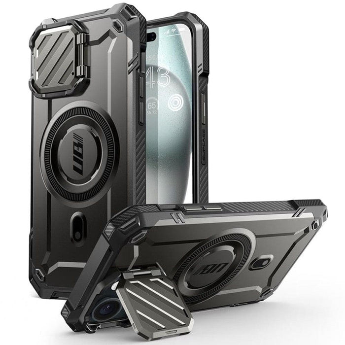 Full Body Rugged Case With Camera Cover & Built-in