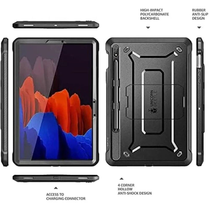 Full-Body Rugged Heavy Duty Case With Built-in Screen Protector & Kickstand For Samsung Galaxy Tab S9