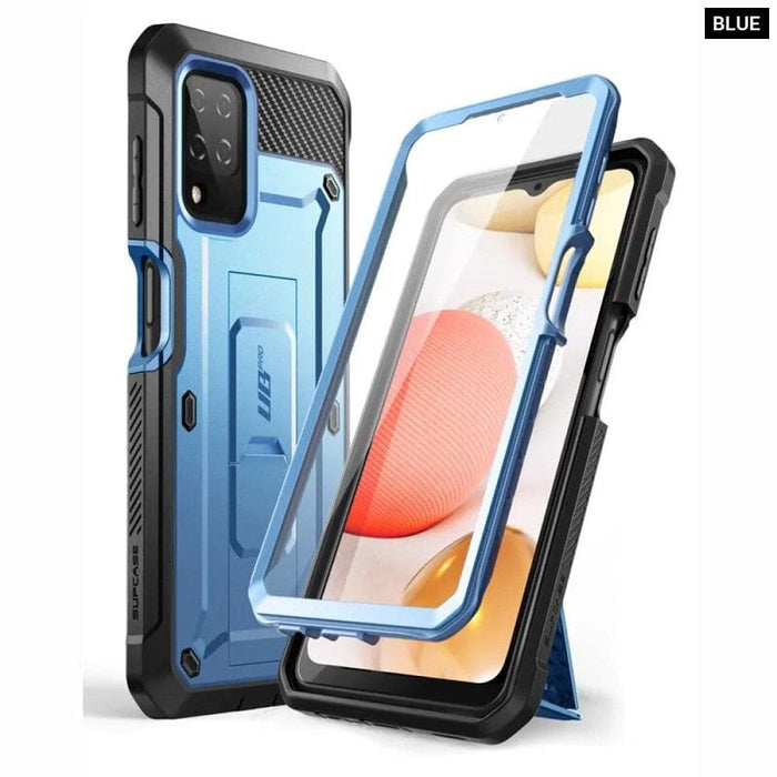 Full-Body Rugged Holster Cover with Built-in Screen Protector For Samsung Galaxy A12 (2020 Release)