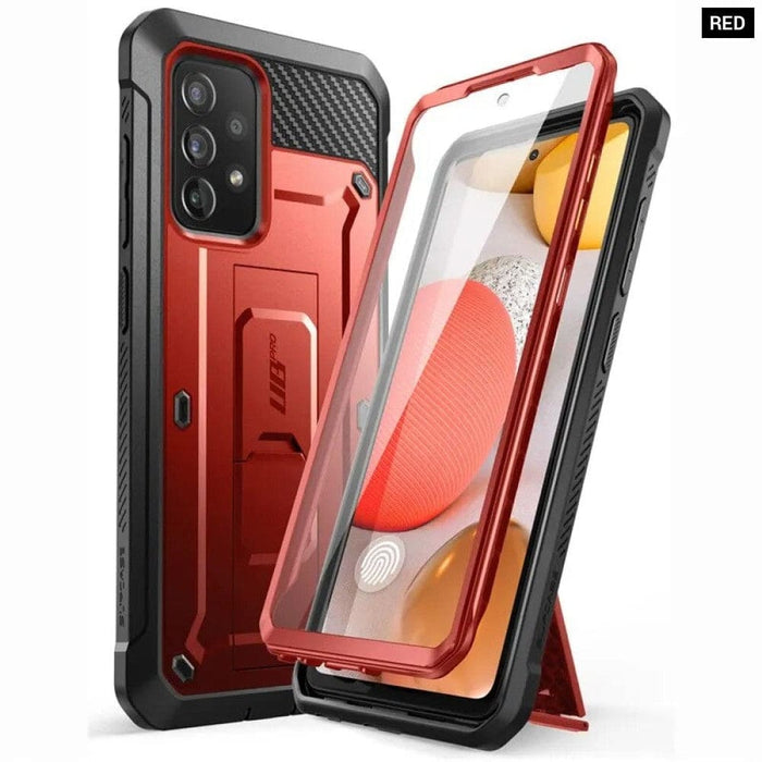 Full-Body Rugged Holster Cover with Built-in Screen Protector For Samsung Galaxy A72 (2021 Release)