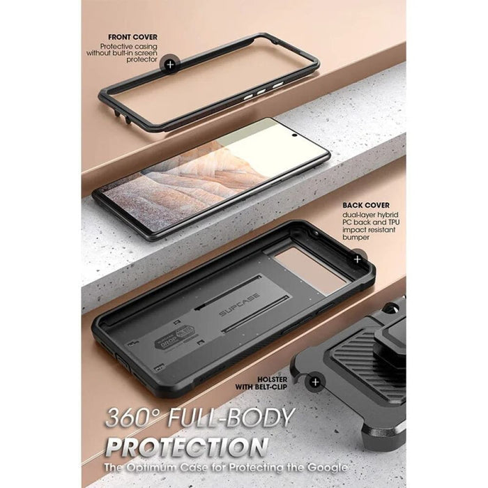 Full-body Rugged Holster Protective Case For Google Pixel 6